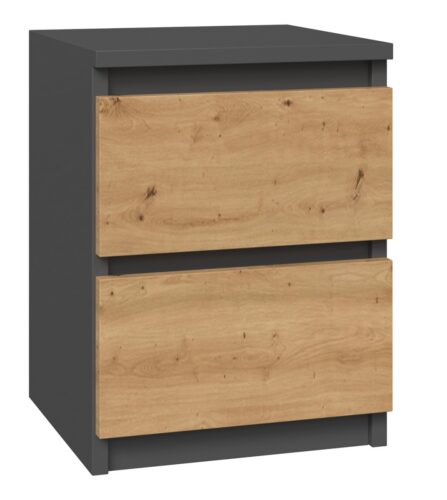 Nočný stolík MALWA M2 dub artisan / antracit Nočný stolík MALWA M2 dub artisan / antracit