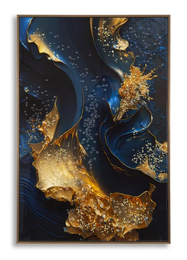 Obraz Andromeda B 60x90 cm modrý/zlatý Obraz Andromeda B 60x90 cm modrý/zlatý