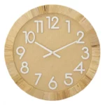 Ratanové nástěnné hodiny Boho 60 cm hnědé