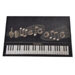 Rohožka Piano 40 x 60 cm čierna/biela