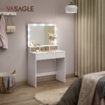 SONGMICS Toaletný stolík VASAGLE RDT120WB01 – Obrázok 2