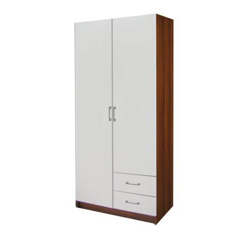 Skriňa ESO 2-dverová 61521 orech/biela Skriňa ESO 2-dverová 61521 orech/biela