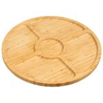 Bambusový servírovací tanier LISIE 35 cm hnedý