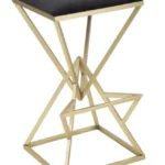 Barová stolička Pyramíd čierno-zlatá