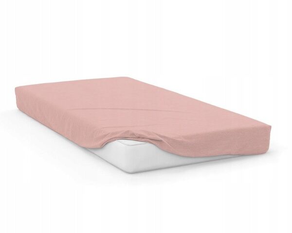 Bavlnené Jersey posteľné prádlo SOFT 160x200 cm + 25 cm ružové