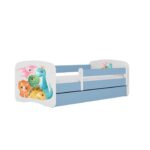 Detská posteľ Babydreams dinosaury modrá