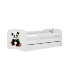 Detská postieľka Babydreams panda biela II