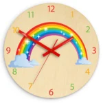 Detské nástenné hodiny Ami Dúha 30 cm viacfarebné