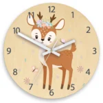 Detské nástenné hodiny Ami Jelínek s kvetmi 30 cm viacfarebné
