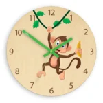 Detské nástenné hodiny Ami Opice 30 cm viacfarebné