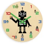 Detské nástenné hodiny Ami Robot 30 cm viacfarebné