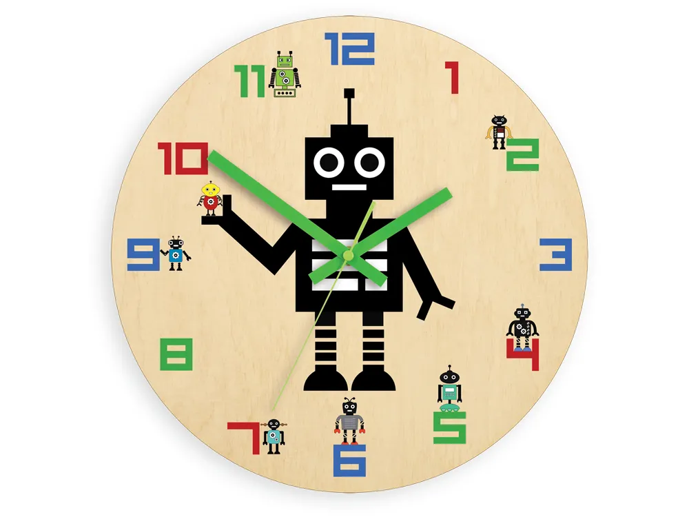 Detské nástenné hodiny Ami Robot 30 cm viacfarebné Detské nástenné hodiny Ami Robot 30 cm viacfarebné