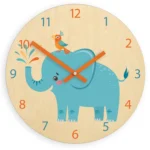 Detské nástenné hodiny Ami Slon 30 cm viacfarebné