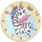Detské nástenné hodiny Ami Zebra 30 cm viacfarebné II