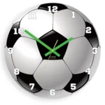 Detské nástenné hodiny Futbal 30 cm čiernobiele