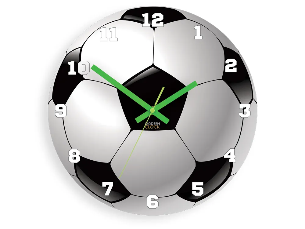 Detské nástenné hodiny Futbal 30 cm čiernobiele Detské nástenné hodiny Futbal 30 cm čiernobiele