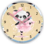 Detské nástenné hodiny Mirro Panda 30 cm viacfarebné