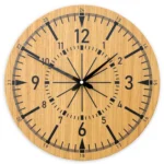 Drevené nástenné hodiny Avatar 33 cm dub prírodný/čierny