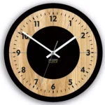Drevené nástenné hodiny Tokio 33 cm dub prírodný/čierny