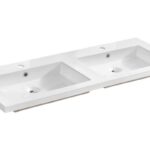 Dvojité keramické umývadlo Spirit 120 cm biele II