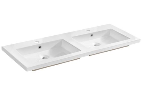 Dvojité keramické umývadlo Spirit 120 cm biele II Dvojité keramické umývadlo Spirit 120 cm biele II