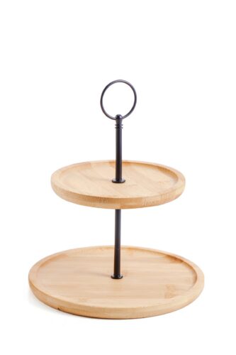 Dvojposchodový servírovací podnos Modern Kitchen bambus Dvojposchodový servírovací podnos Modern Kitchen bambus