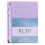 Froté prestieradlo s gumou AmeliaHome Ruby lila
