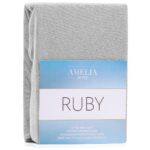 Froté prestieradlo s gumou AmeliaHome Ruby sivé