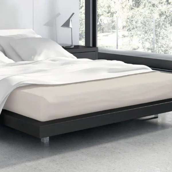 Froté prestieradlo s gumou Vanille 180 x 200 cm béžová