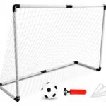 Futbalová bránka s loptičkou MINI 123x84 cm biela