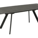 Jedálenský keramický rozkladací stôl Blackburn 160/240 cm čierny
