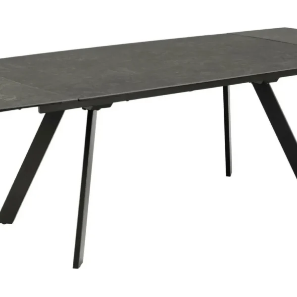 Jedálenský keramický rozkladací stôl Blackburn 160/240 cm čierny