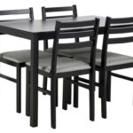 Jedálenský set Alicante čierny/šedý