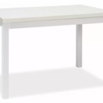 Jedálenský stôl Adam 120 cm biely
