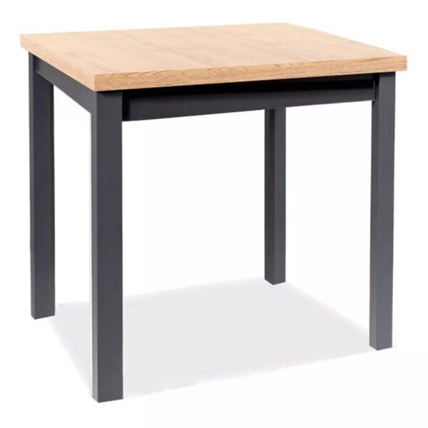 Jedálenský stôl Adam 80 cm dub artisan/čierny