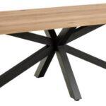 Jedálenský stôl Heaven II 220 cm divoký dub/čierny