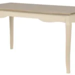 Jedálenský stôl Pesaro 160 cm z masívu krémový