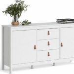KOMODA DVE ZÁSUVKY 151 cm biela