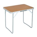 Kempingový stolík ARES 70x50 cm hnedý