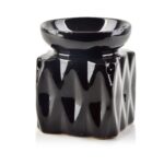 Keramická aroma lampa LALA 8 cm čierna