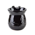 Keramická aróma lampa LOSKI 9 cm čierna