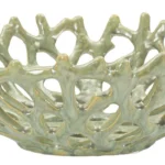 Keramická dekoratívna miska Coral 35 cm zelená