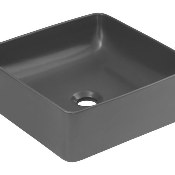 Keramické umývadlo na dosku Slim 37 cm šedé