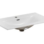 Keramické zápustné umývadlo Sky 91 cm biele