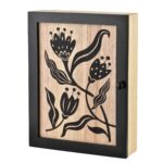 Kľúčenka STACY Bloom 26x20 cm čierna/hnedá