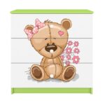 Komoda Babydreams 80 cm macko zelená