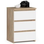 Komoda CL3 40 cm dub sonoma/biela