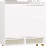 Komoda Colin 80 cm biela/dub remeselný