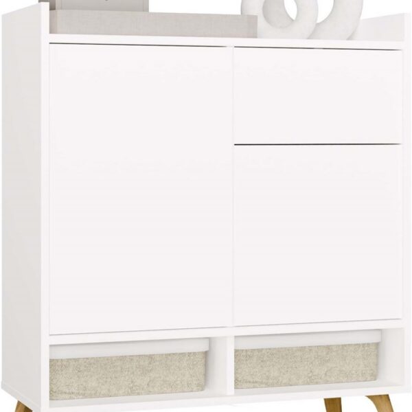 Komoda Colin 80 cm biela/dub remeselný