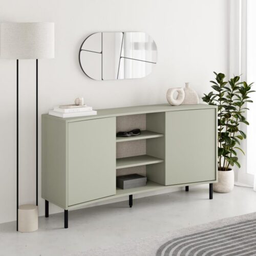Komoda Houseland Frem 150 cm šedo-zelená Komoda Houseland Frem 150 cm šedo-zelená